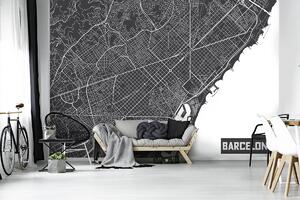Fotótapéta - Barcelona térképe (152,5x104 cm)