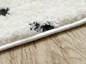 Krémszínű-fekete pöttyös MODE szőnyeg Méret: 240x330 cm