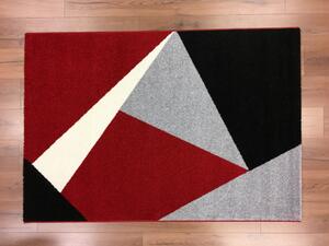 Barcelona 198 piros-fekete geometriai mintás szőnyeg 120x170 cm