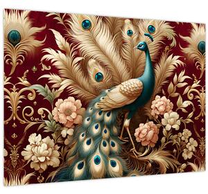 Kép – Elegáns páva (70x50 cm)