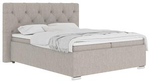 Boxspring ágy 160x200, szürkésbarna Taupe, MORINA