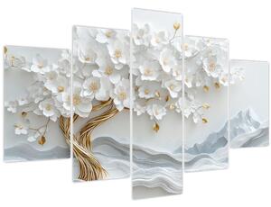 Kép – 3D elegáns életfa (150x105 cm)