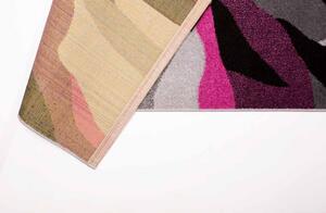 Barcelona D569A_FMF21 magenta színű modern mintás szőnyeg 60x110 cm
