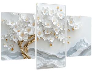 Kép – 3D elegáns életfa (90x60 cm)