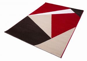 Barcelona E198_FMA42 piros-bézs geometriai mintás szőnyeg 200x290 cm