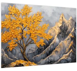 Kép – Arany fa a hegyekben (70x50 cm)
