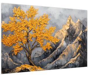 Kép – Arany fa a hegyekben (90x60 cm)