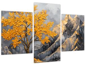 Kép – Arany fa a hegyekben (90x60 cm)