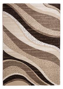 Madrid C191B_FMA67 karamell modern hullám mintás szőnyeg 60x110 cm