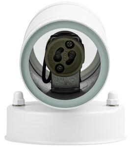 Oldalfali spot lámpatest, kültéri, fehér 100-240VAC, 50Hz, 2xGU10, max.35W, IP44