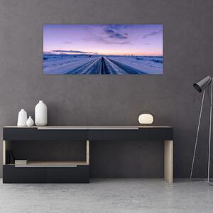 A téli út képe (120x50 cm)