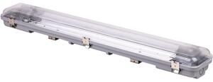Védett lámpatest LED csövekhez, egyoldalas betáp 230 V, 50 Hz, G13, 600 mm, IP65, ABS/PC
