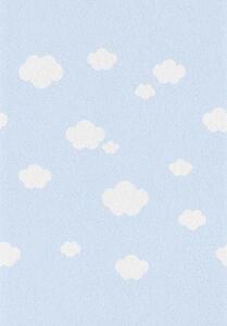 Pasztel gyerekszőnyeg B327A_SFI41 kék, felhő mintás 120x170 cm