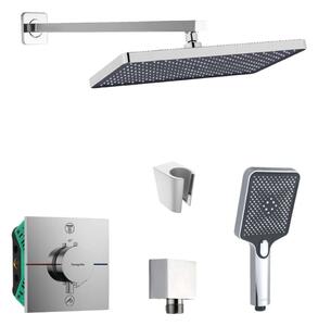 SANITINO - Zuhanyszett termosztáttal és rejtett testtel hansgrohe, kielle tartozékok, króm SANI21HKK003