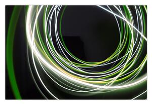 Kép zöld vonalak (90x60 cm)