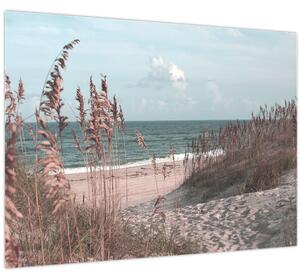 Kép - Rózsaszín strand (70x50 cm)