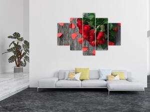 Kép - csokor rózsa (150x105 cm)