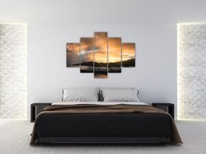 Kép - felhős tengerpart (150x105 cm)