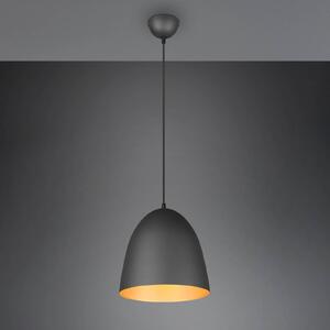 Tilda függőlámpa, egy égős fekete/arany Ø25cm