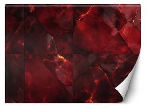 Gario Fotótapéta Vörös márvány Anyag: Vlies, Méret: 200 x 140 cm