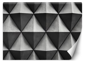 Gario Fotótapéta Beton geometriai háromszögek Anyag: Vlies, Méret: 200 x 140 cm