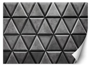 Gario Fotótapéta Beton háromszög alakú minták Anyag: Vlies, Méret: 200 x 140 cm