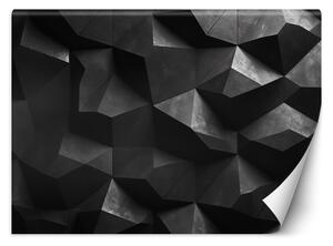 Gario Fotótapéta Absztrakt sötét beton alakzatok Anyag: Vlies, Méret: 200 x 140 cm