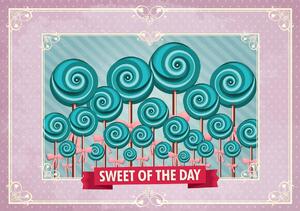 Fotótapéta - Sweet Pin Up Lollies (152,5x104 cm)