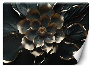 Gario Fotótapéta Arany virág luxus stílusban Anyag: Vlies, Méret: 200 x 140 cm