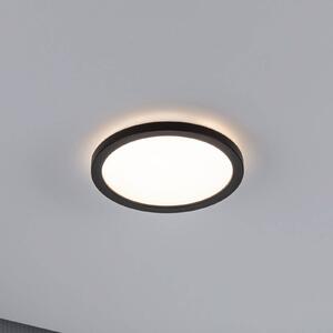 Paulmann Atria Shine panel on/off fekete 830 Ø19cm, Fekete, Nappali / Étkező, Műanyag, Modern