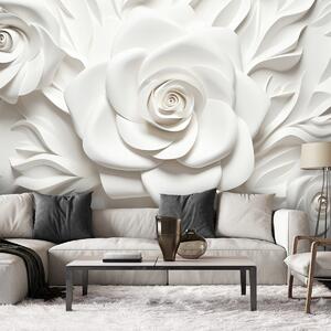 Gario Fotótapéta Fehér rózsák Anyag: Vlies, Méret: 200 x 140 cm