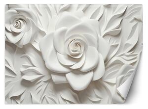 Gario Fotótapéta Fehér rózsák Anyag: Vlies, Méret: 200 x 140 cm