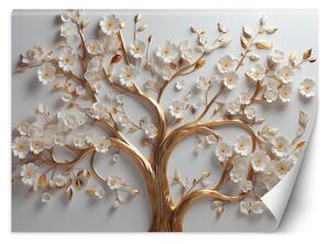Gario Fotótapéta Gyönyörű arany fa Anyag: Vlies, Méret: 200 x 140 cm