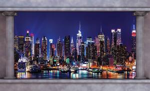 Fotótapéta - New York éjjel (152,5x104 cm)