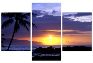 A naplemente képe a tenger felett (90x60 cm)