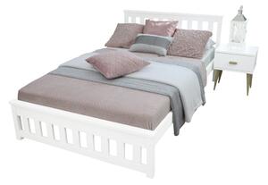 IGNAS ágy + ágyrács, 180x200, fehér