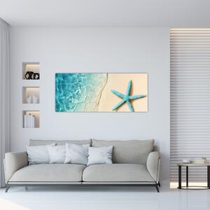 Kép - Tengeri csillag a tengerparton (120x50 cm)