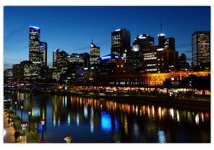 Éjszaka Melbourne-ben (90x60 cm)