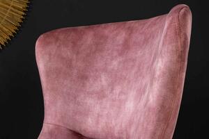 Design hintaszék Sweden rózsaszín bársony