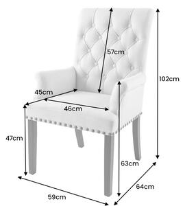 Design kartámlás szék Queen II bézs