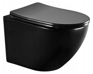 Mexen LENA Keret nélküli függő tál szabadon eső üléssel SLIM, 48 x 36 cm, fekete, 3322XX85-39100185