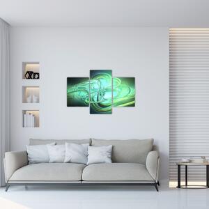 Zöld absztrakció kép (90x60 cm)
