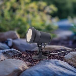 BEGA LED kültéri spotlámpa 85009, grafit, öntött alumínium, dugó, Fekete, Alumínium