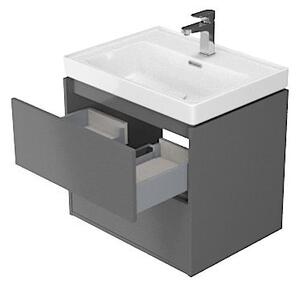 Cersanit - Crea mosogató alatti szekrény 60cm, szürke, S924-016