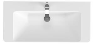 Cersanit Mille - akasztós szekrény és mosdó készlet 100 cm, fehér, S801-330-DSM