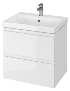 Cersanit - SET szekrény + mosdó, fehér fényű, Moduo 60, S801-223-DSM