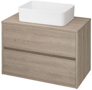 Cersanit Crea - falra szerelhető mosdószekrény 80cm, tölgy, S924-010