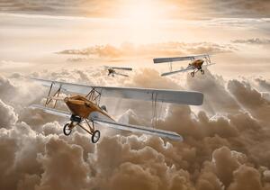 Fotótapéta - Repülőgépek a felhők felett (152,5x104 cm)