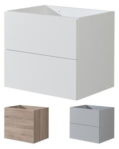 Mereo, Aira, fürdőszoba szekrény 61 cm, fehér, tölgy, szürke, MER-CN710S Variáns: Aira, kúpeľňová skrinka 61 cm, biela
