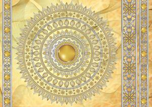 Fotótapéta - Mandala arany (152,5x104 cm)
